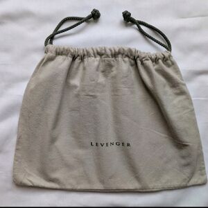Levenger Flannel Dust Bag 11x16" Drawstring Storage Pouch Logo